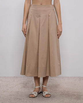 Peserico Бежевая юбка миди A0553701979