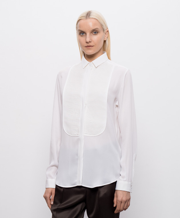Tom Ford Блуза кольору айворі із шовку CA3345FAX1507 зображення 3