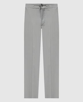 Stefano Ricci Зеленые брюки из шерсти и шелка M1T6100212WK002U