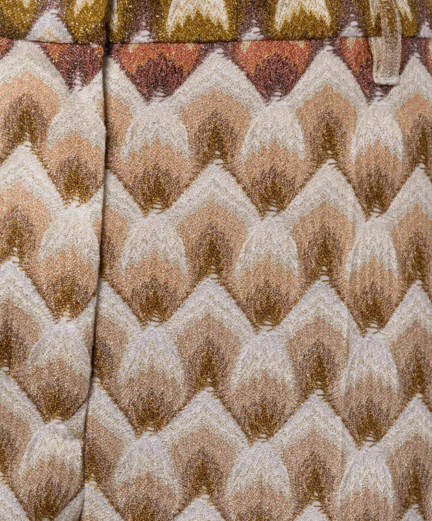 Missoni Бежеві штани у візерунок з люрексом DS26WI01BR015L зображення 4