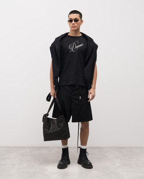 Ann Demeulemeester Чорна футболка Baptist B0013904FA206