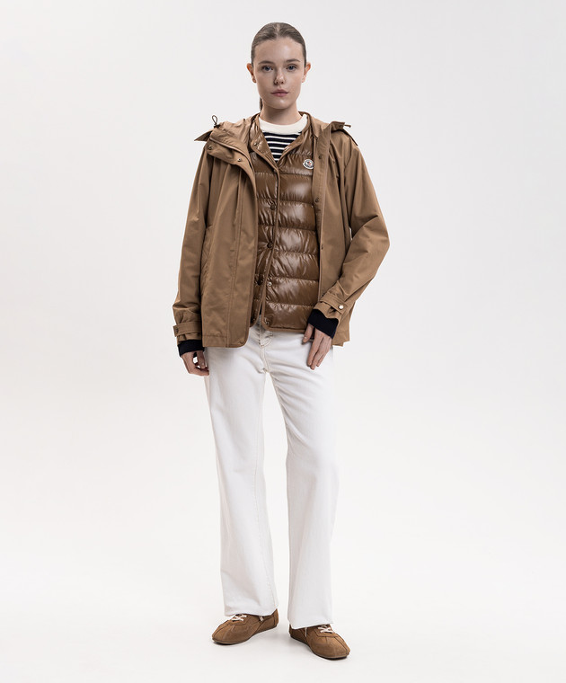 Moncler Коричнева куртка Chocard подвійної конструкції L20931A00003599FN зображення 2