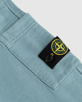 Stone Island Дитячі блакитні спортивні штани з логотипом L1S166200003S004024