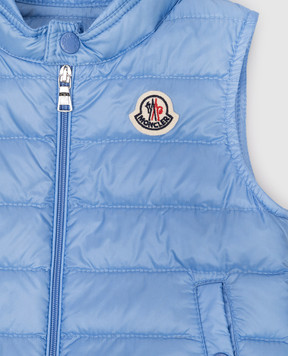 Moncler ENFANT Дитячий блакитний пуховий жилет Amaury L19511A00023597YF