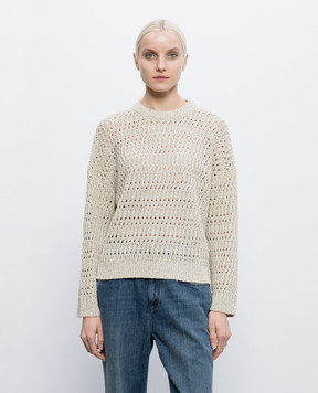 Brunello Cucinelli Бежевий джемпер з льону MCO564700
