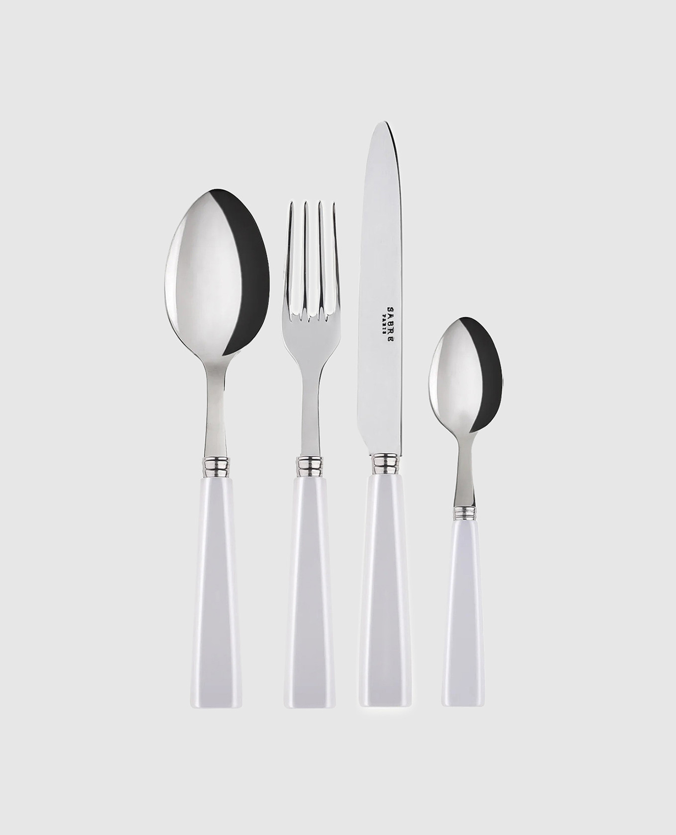 

Набор белых столовых приборов Icône, Белый, Столовые приборы