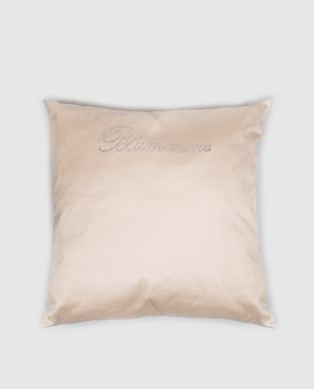Blumarine Home Бежева декоративна подушка з кристалами 60х60 W0200250035