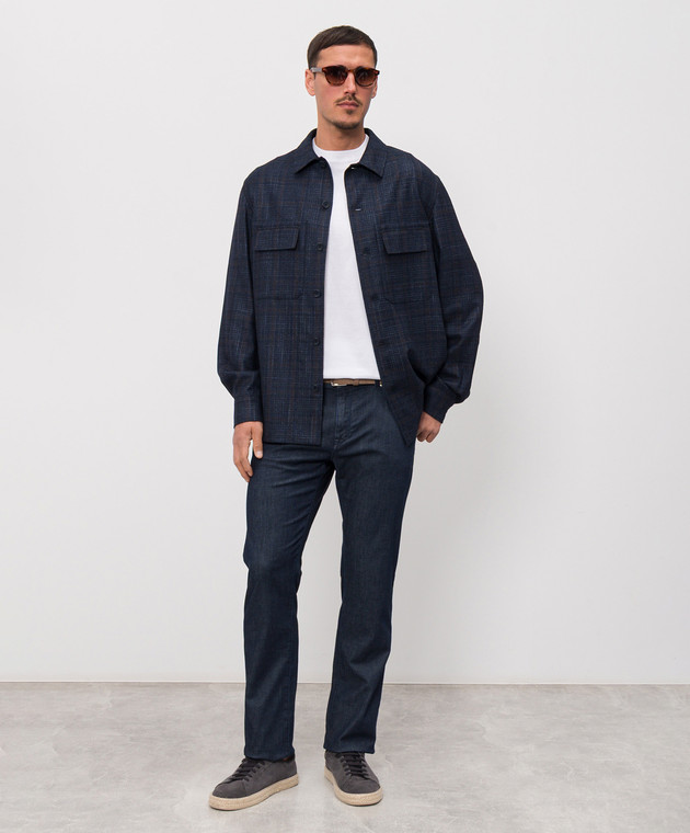 Castangia dal 1850 Біла футболка з монограмою TSDM18F25 зображення 2