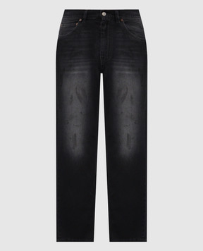 Maison Margiela MM6 Чорні джинси з вінтажним ефектом SH0LA0035M30064