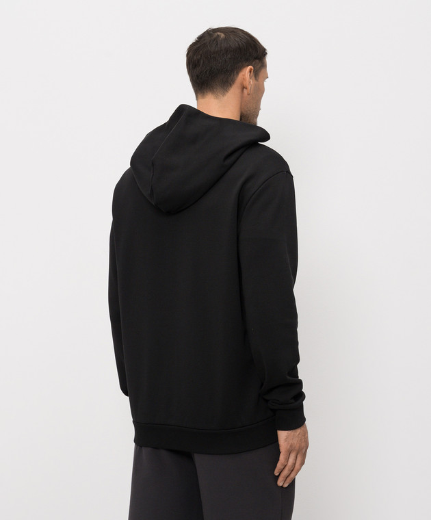 Moncler Черная спортивная куртка с логотипом L10918G0001089AZY изображение 4