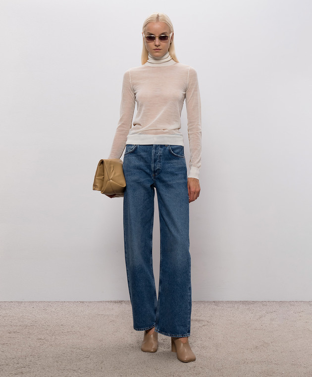 Maison Margiela MM6 Гольф цвета айвори с шерстью S62HA0111M13352 изображение 2