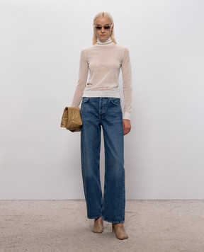 Maison Margiela MM6 Гольф цвета айвори с шерстью S62HA0111M13352