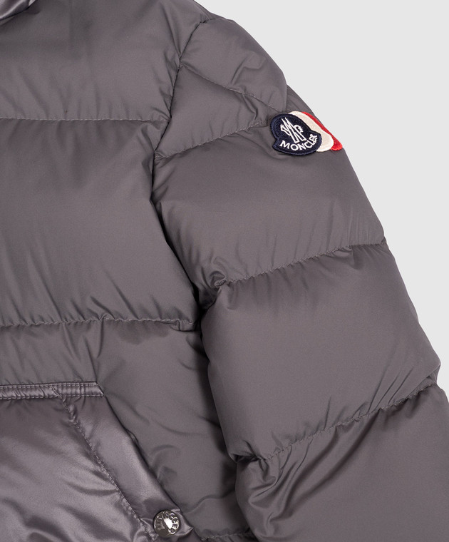 Moncler ENFANT Детский серый пуховик Barin L29541A00065597YW изображение 3