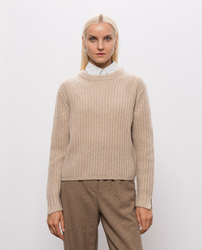 Allude Бежевий светр з кашеміру та шовку 26577091