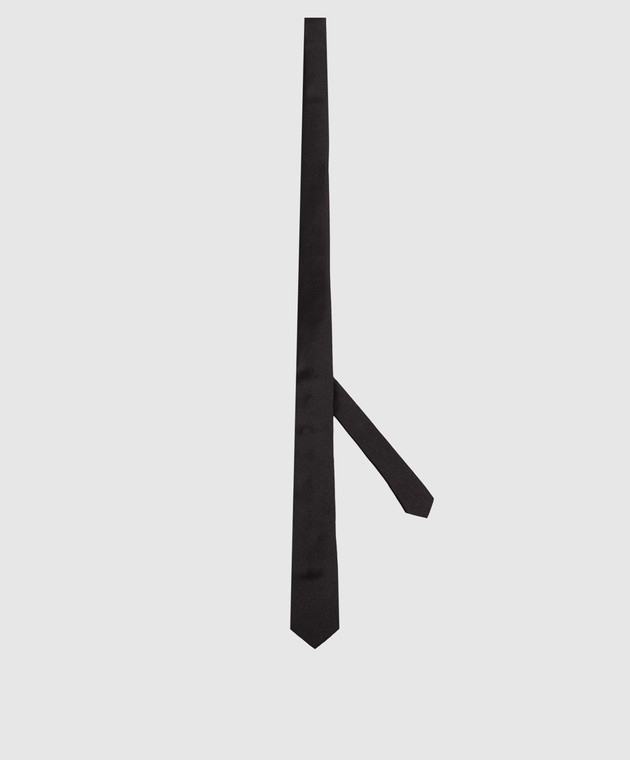 Saint Laurent Черный галстук из шелка 7200953Y043 изображение 3