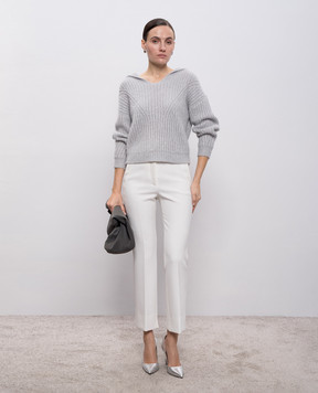 Peserico Сірий пуловер з вовною альпаки S99058F039087F