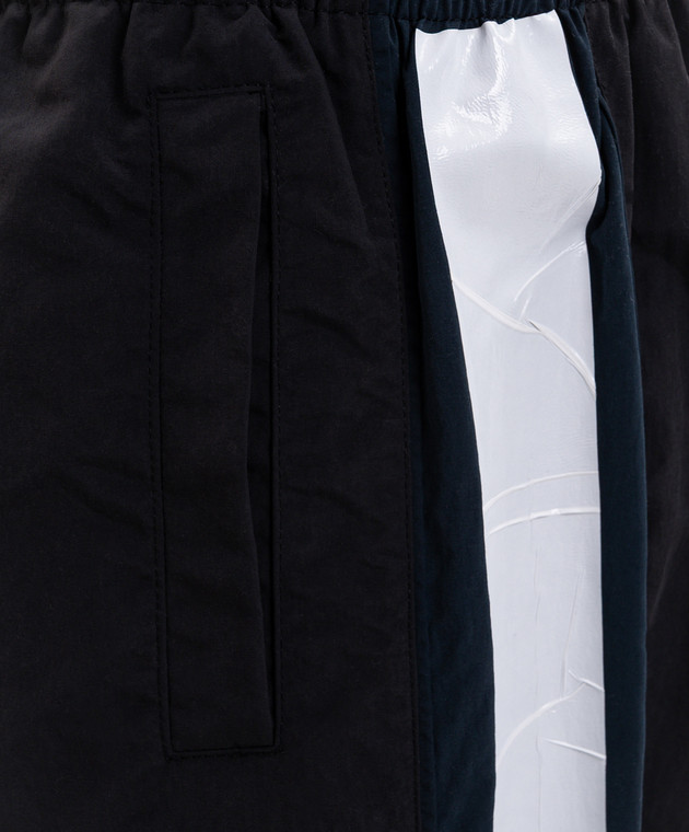 Vetements Черные спортивные брюки с вышивкой логотипа MH27TP108B изображение 5