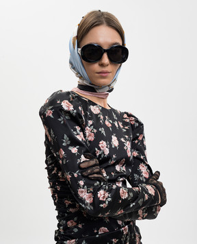 Dolce&Gabbana Хустка із шовку в брендовий принт FN092RGDDLQ