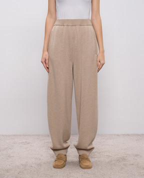 Demiur Бежевые джогеры из кашемира CASH424