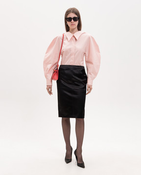 Saint Laurent Черная юбка-карандаш Cassandre 863981Y1K44