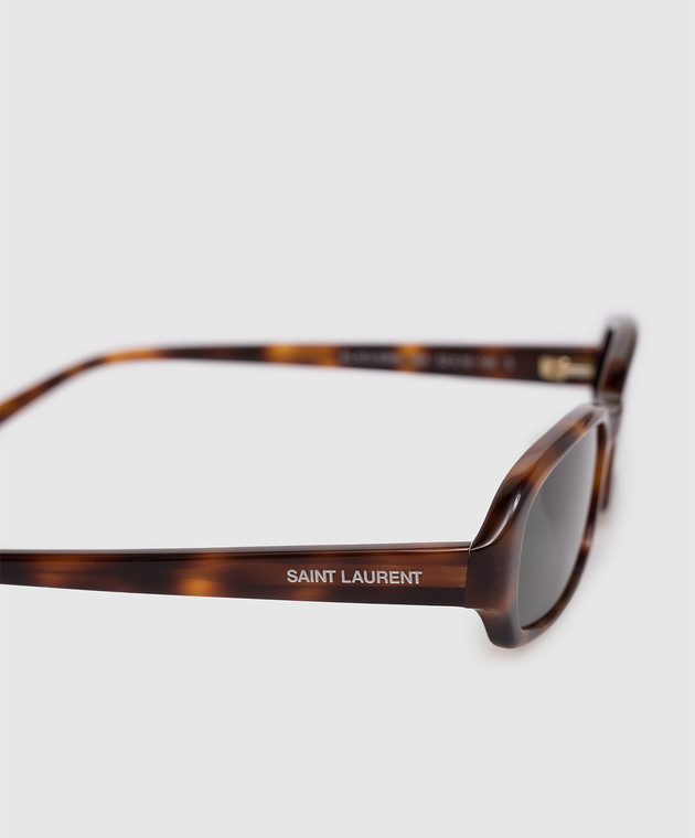 Saint Laurent Коричневые солнцезащитные очки 872 Erin 862864Y9956 изображение 4