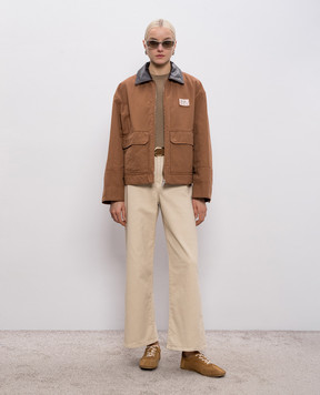 Max Mara Weekend Бежевые джинсы клеш MEDINA WKDMEDINA