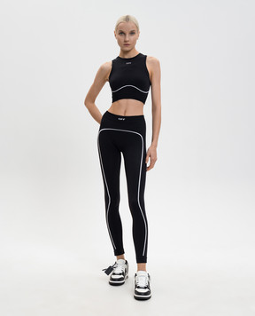 Off-White Чорний топ Off Stamp 2VO05MC99KNI001