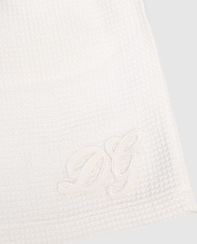 Dolce&Gabbana Дитячі білі шорти з нашивкою монограми L43Q97FU628812+