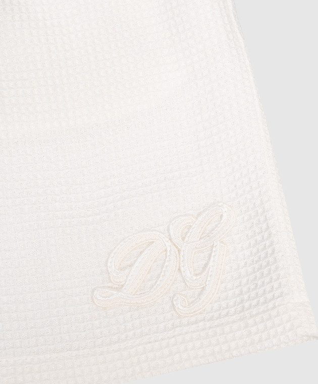 Dolce&Gabbana Дитячі білі шорти з нашивкою монограми L43Q97FU628812+ зображення 3