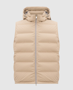 Brunello Cucinelli Бежевий пуховий жилет MV4061605