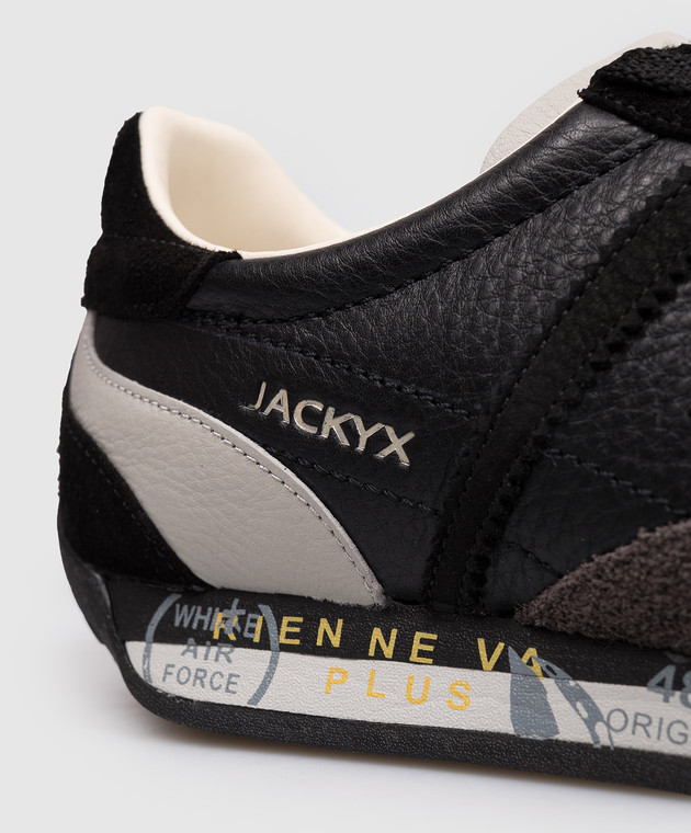Premiata Чорні шкіряні кросівки Jackyx JACKYX25 зображення 5