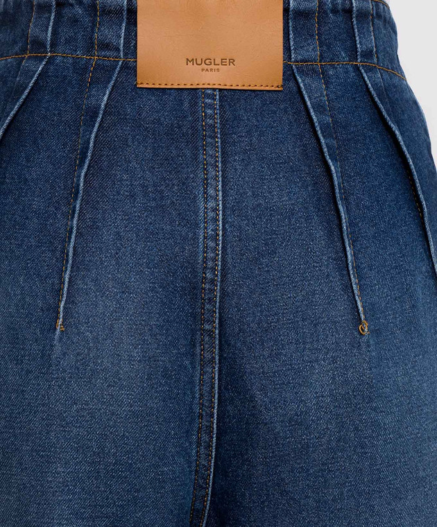 Thierry Mugler Синие джинсы со штрипками 26F6PA05342037 изображение 5