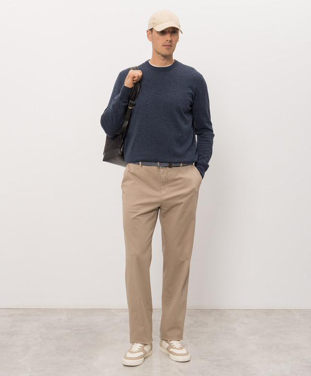 Cashmere&Whiskey Синій джемпер з кашеміру MU7791312525R зображення 2
