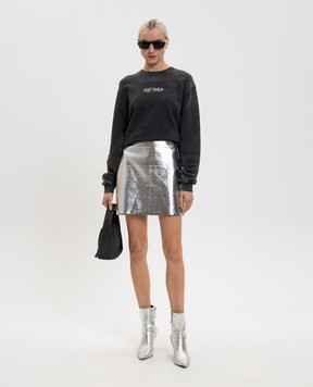 Off-White Сірий світшот Royal з логотипом 2BA055S26FLE005