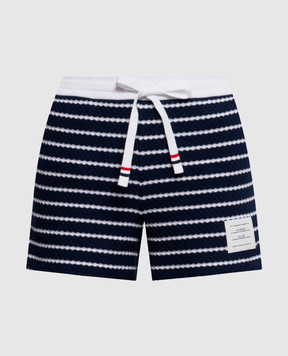 Thom Browne Синие шорты в полоску FJQ133AJ0268