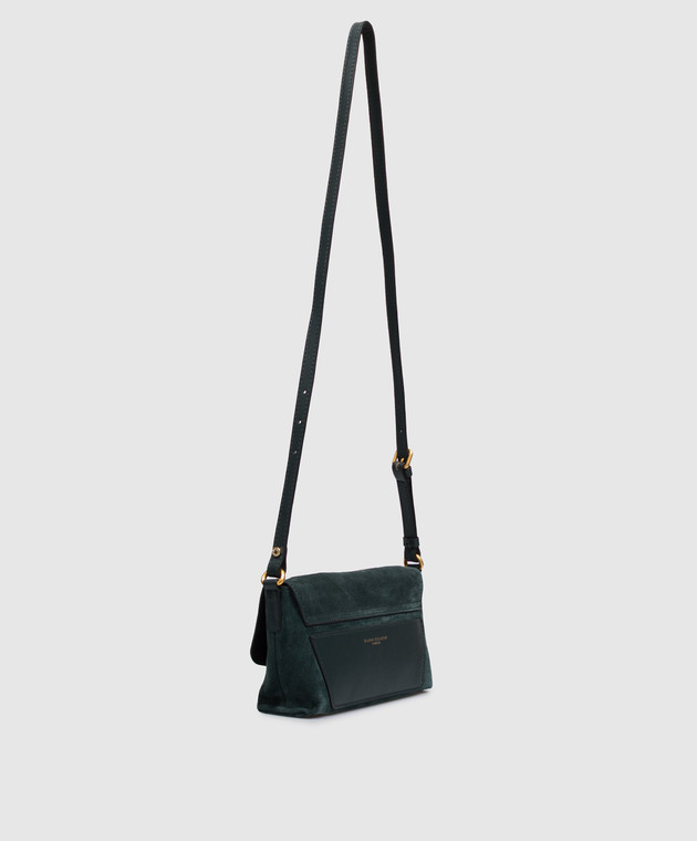 Gianni Chiarini Зеленая замшевая сумка кросс-боди Eugenia BS12310CMPL изображение 3