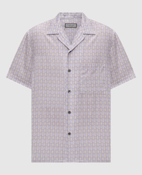 Canali Рубашка прямого кроя в узоре GL03774CSM3055