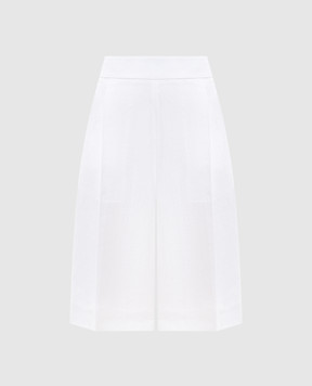 Agnona Белые бермуды из льна T81103XU3049