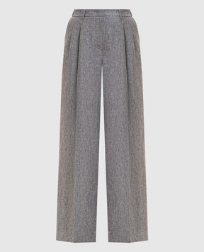 Peserico Сірі штани з льону P0433302629