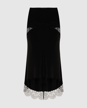 Dolce&Gabbana Чорна спідниця з шовком F4DD1TFU1AU