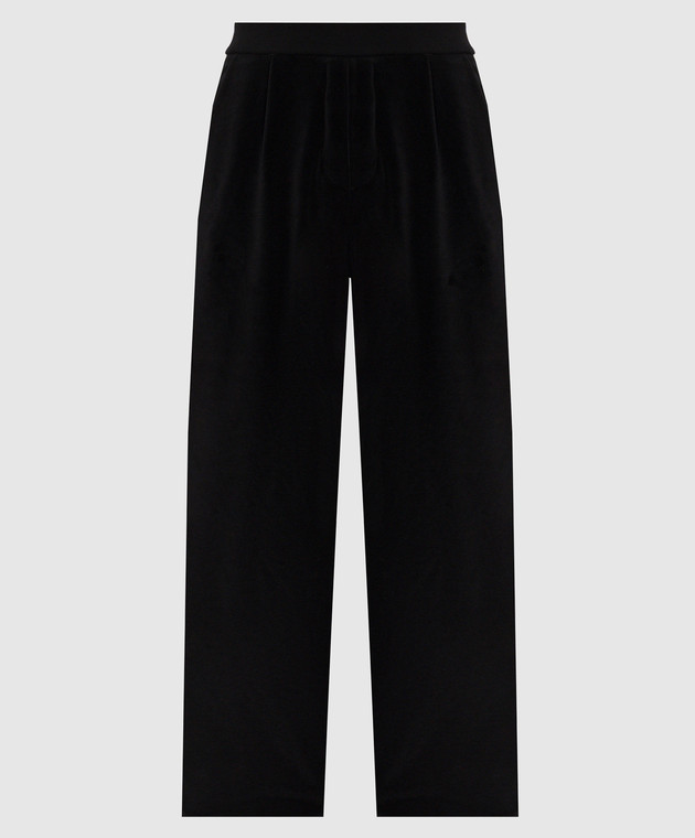 Rhude Чорні оксамитові спортивні штани RHFW26TP01355