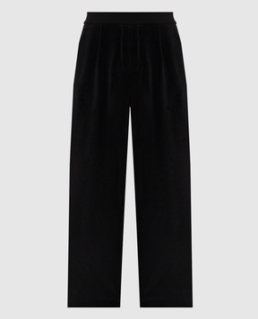 Rhude Черные бархатные спортивные штаны RHFW26TP01355