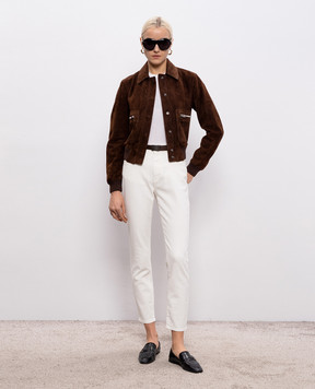 Tom Ford Коричнева замшева куртка CSL794LEX417