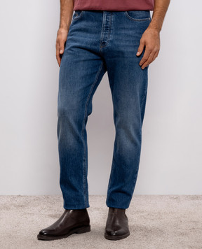 Brunello Cucinelli Сині джинси з логотипом M283PO1090