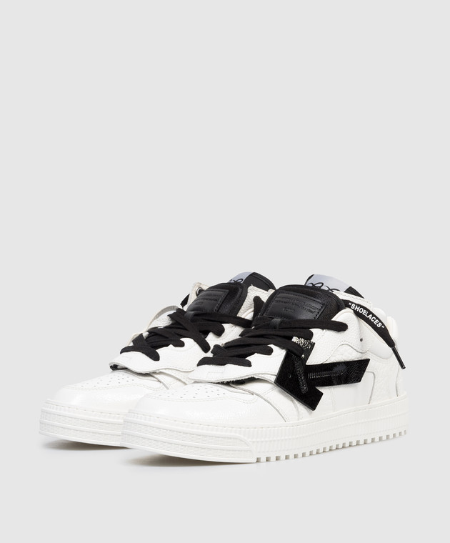 Off-White Кожаные белые кроссовки 3.0 Floating Arrow OMIA244S26LEA001 изображение 2