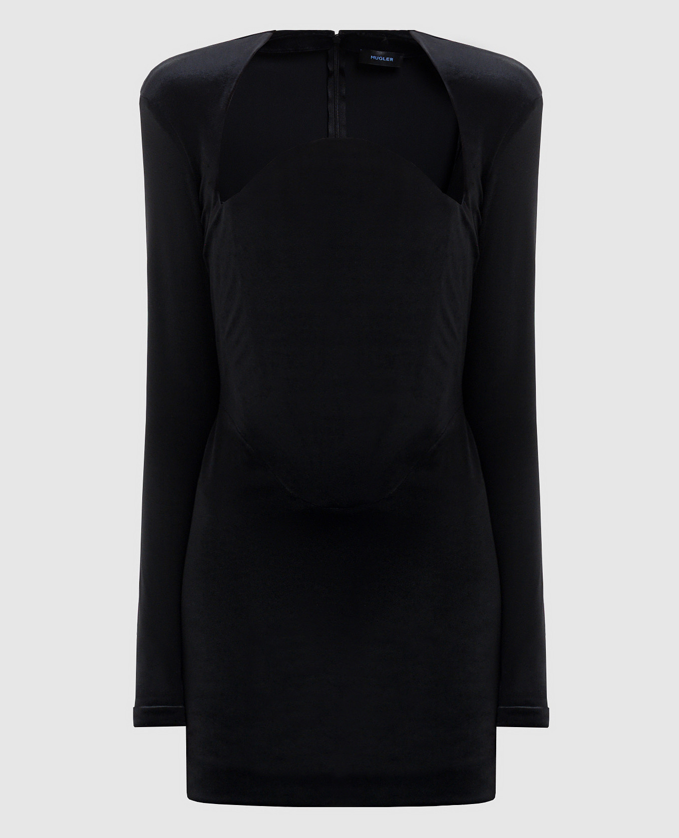 

Черное бархатное платье мини, Черный, Коктейльные платья