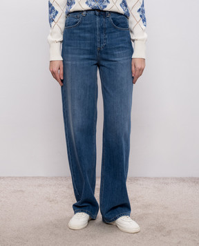 Twinset Сині джинси з патчем логотипа 261TP2730