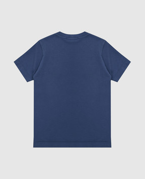 Stone Island Детская синяя футболка с нашивкой логотипа L1S162100002S00471012
