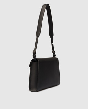 Savette Черная кожаная сумка-трапеция Symmetry H03426