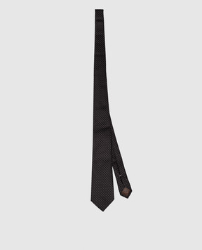 Canali Черный галстук из шелка HJ0435718